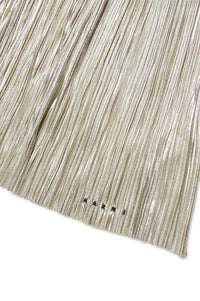 Iridescent pleated skirt - Gold