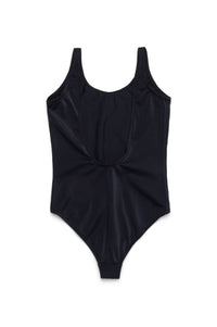 Maillot une pièce avec logo - Black