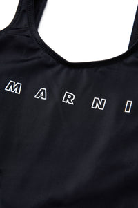 Maillot une pièce avec logo - Black