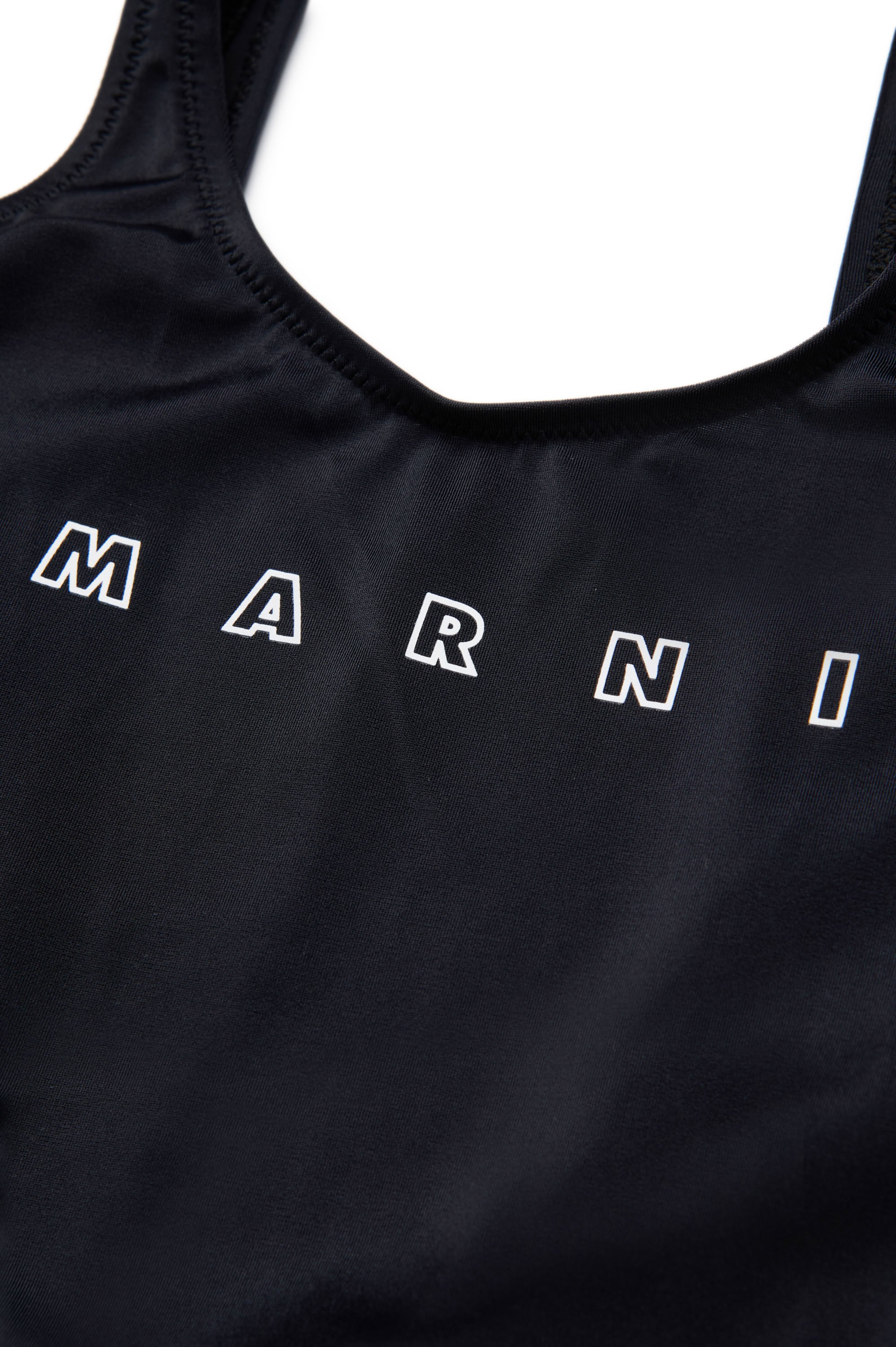 Maillot une pièce avec logo - Black