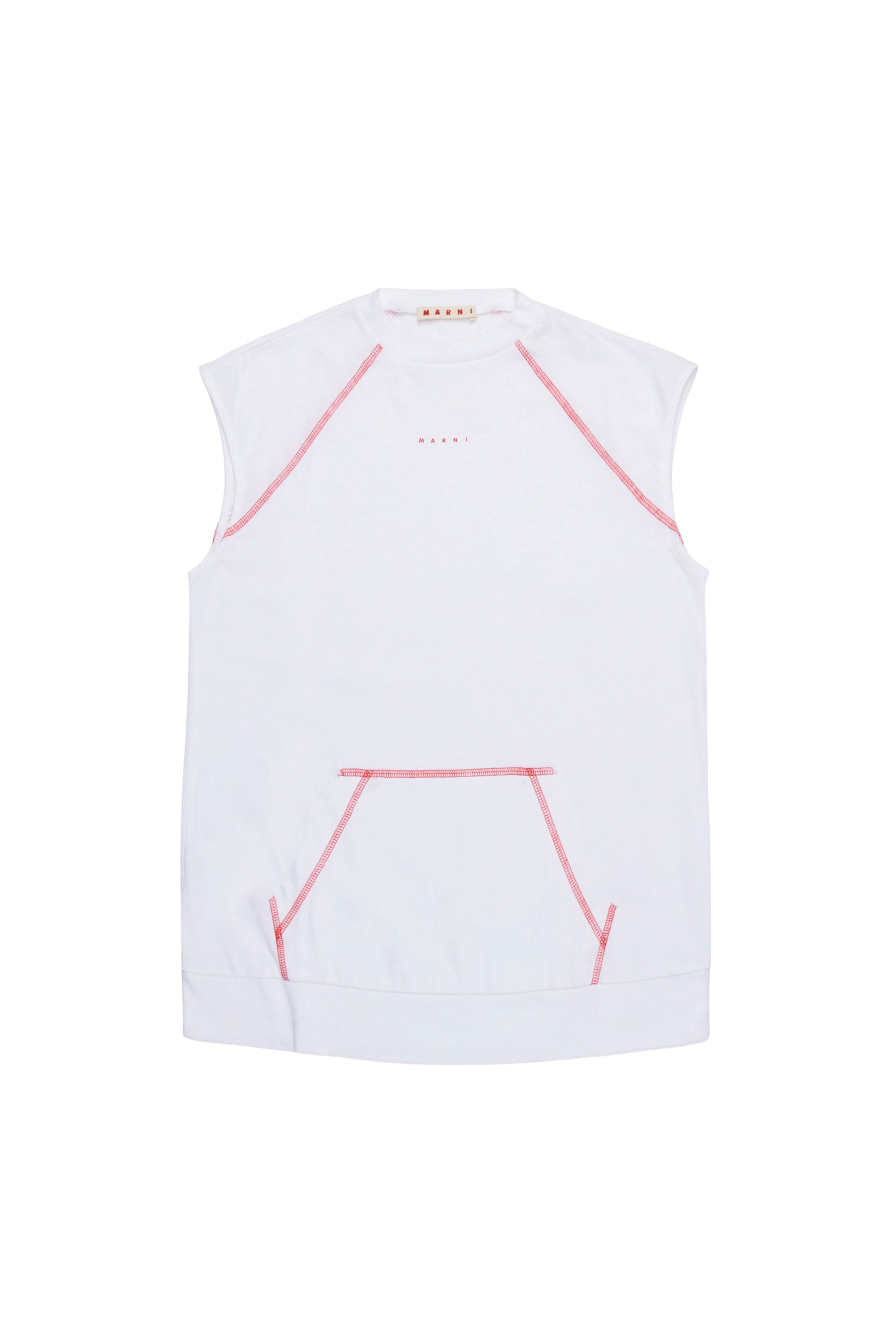 Sleeveless dress - White