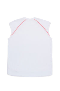 Sleeveless dress - White