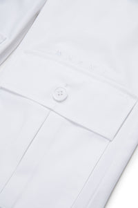 Short avec poches - White