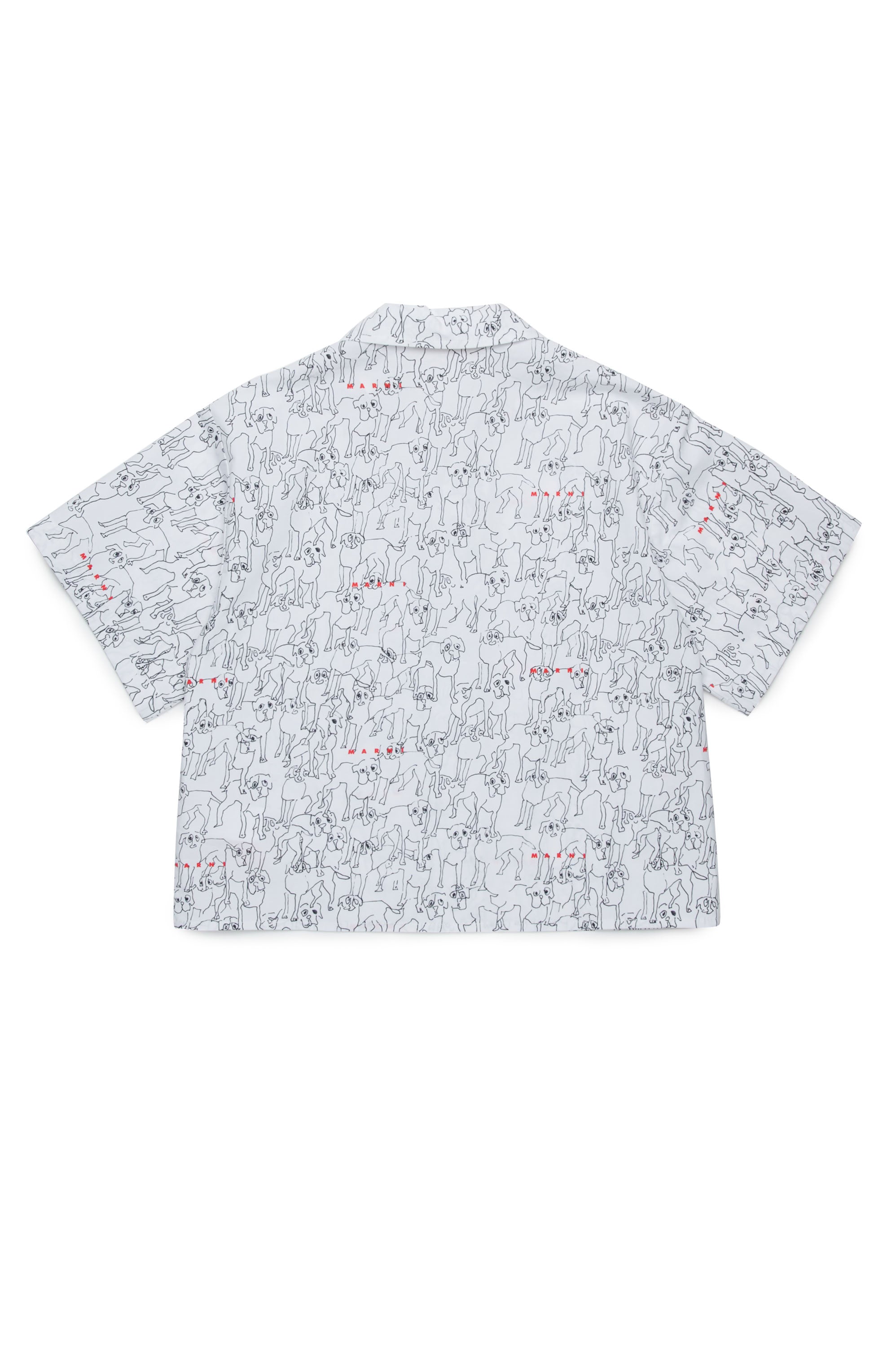Chemise imprimée à manches courtes - White
