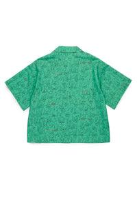 Chemise imprimée à manches courtes - New Bright Green