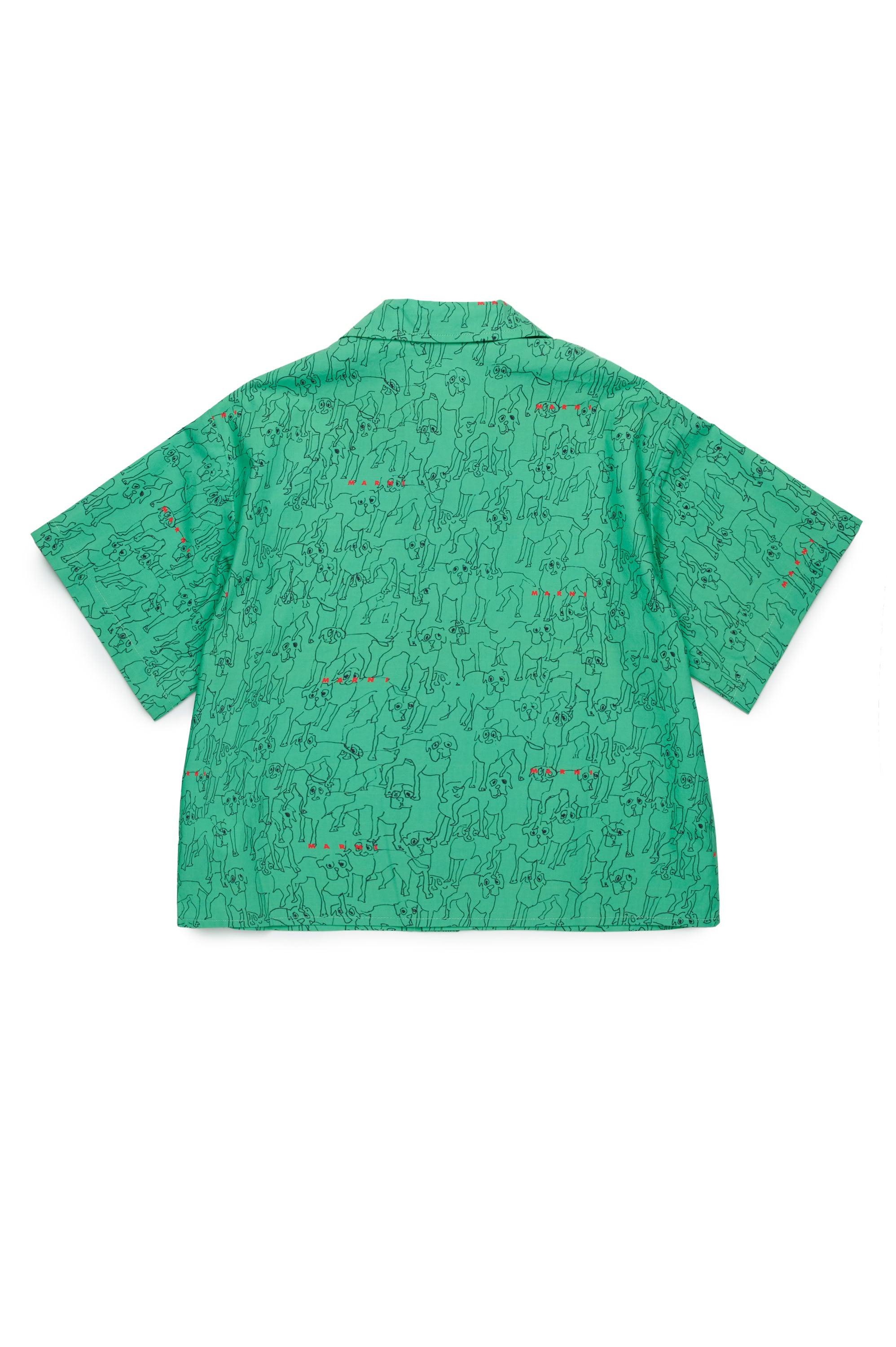 Chemise imprimée à manches courtes - New Bright Green