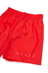 Boxer à taille élastiquée - Bright Red