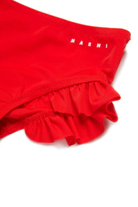 Culotte de bain avec volants - Bright Red