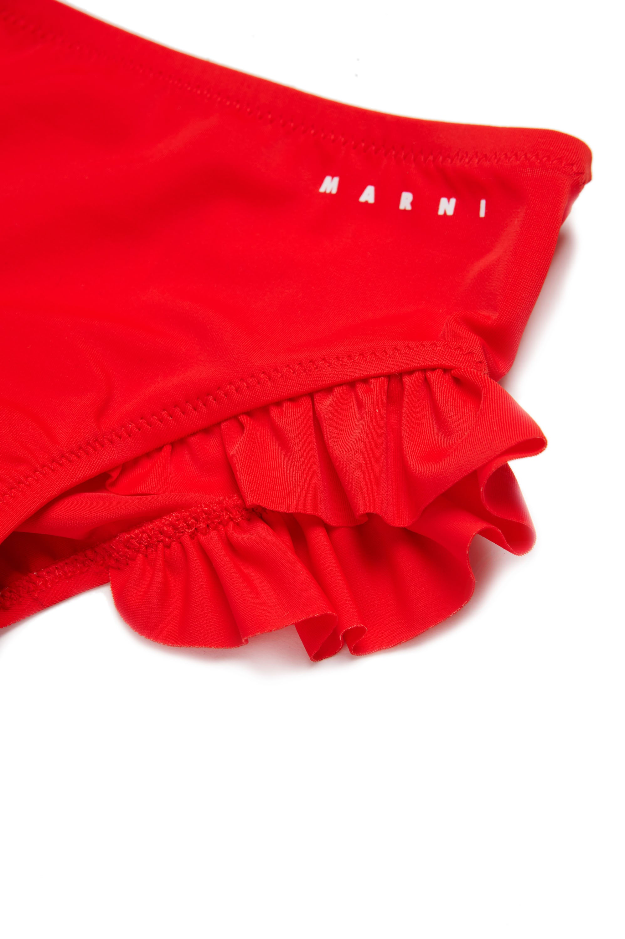 Culotte de bain avec volants - Bright Red