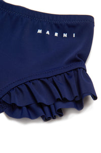 Culotte de bain avec volants - Blue Navy