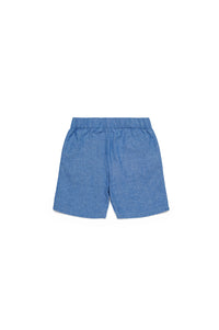 Short à taille élastiquée - Denim