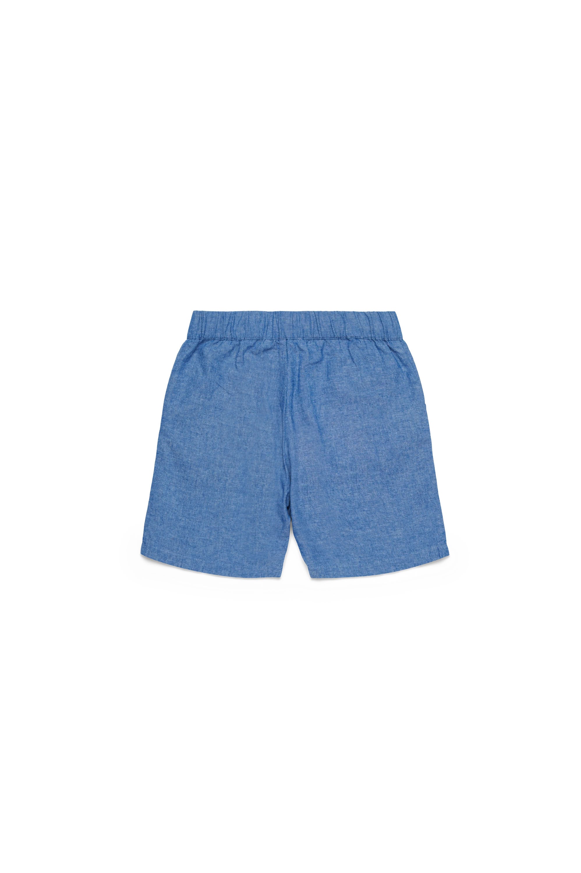 Short à taille élastiquée - Denim