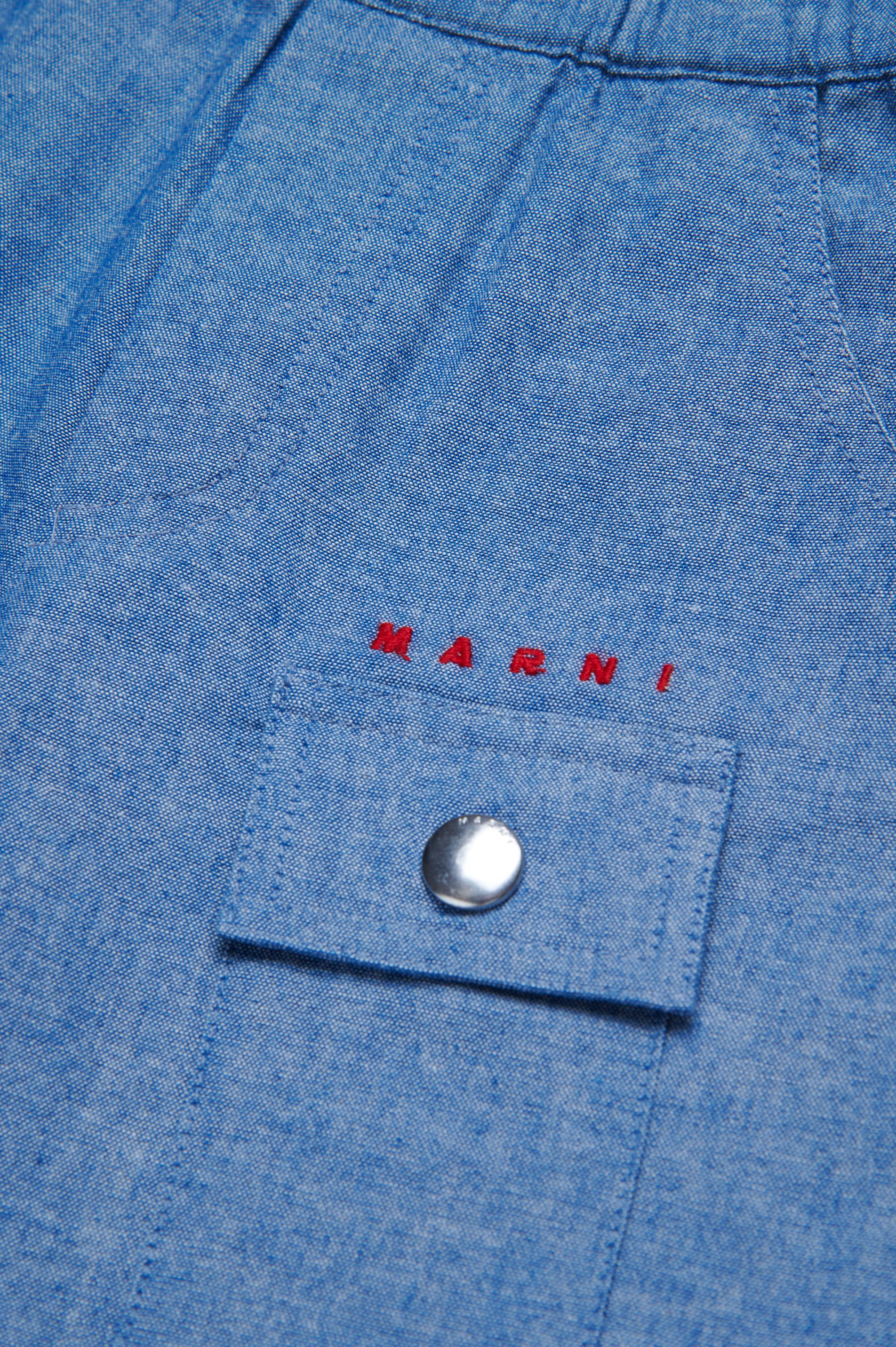 Short à taille élastiquée - Denim