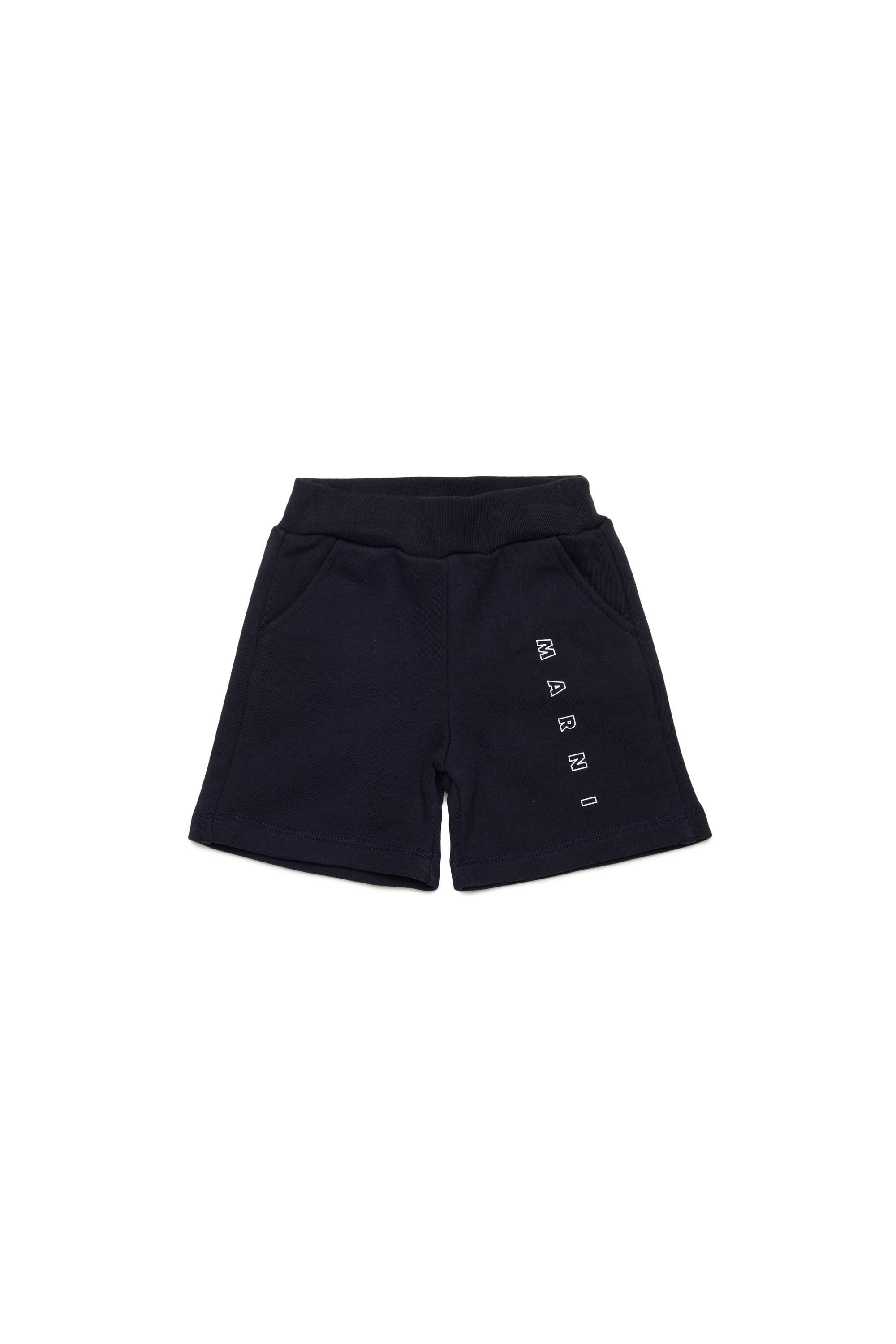 Short à taille élastiquée - Blue Navy