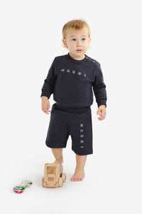 Short à taille élastiquée - Blue Navy