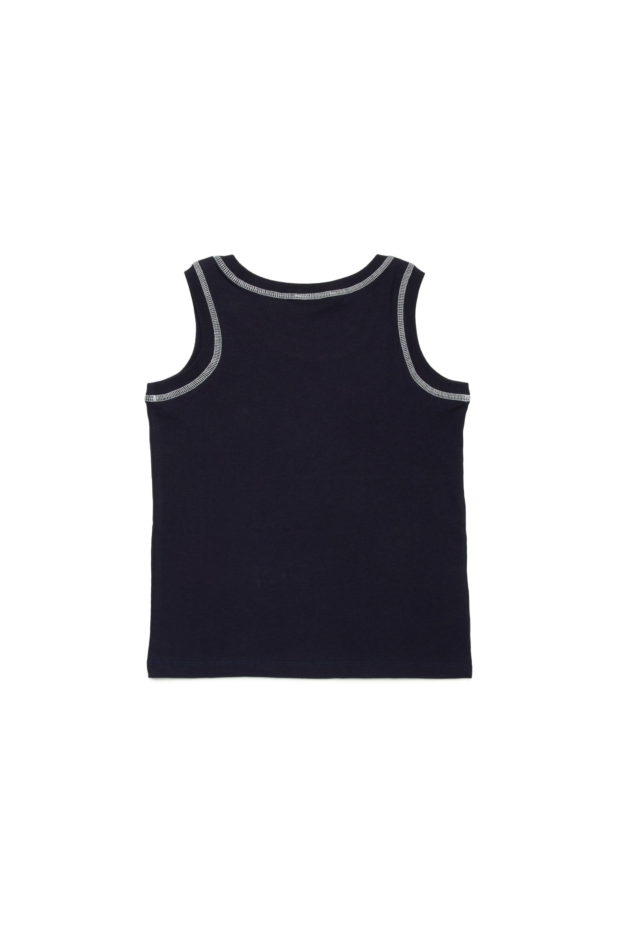 Logo sleeveless T-shirt - Blue Navy