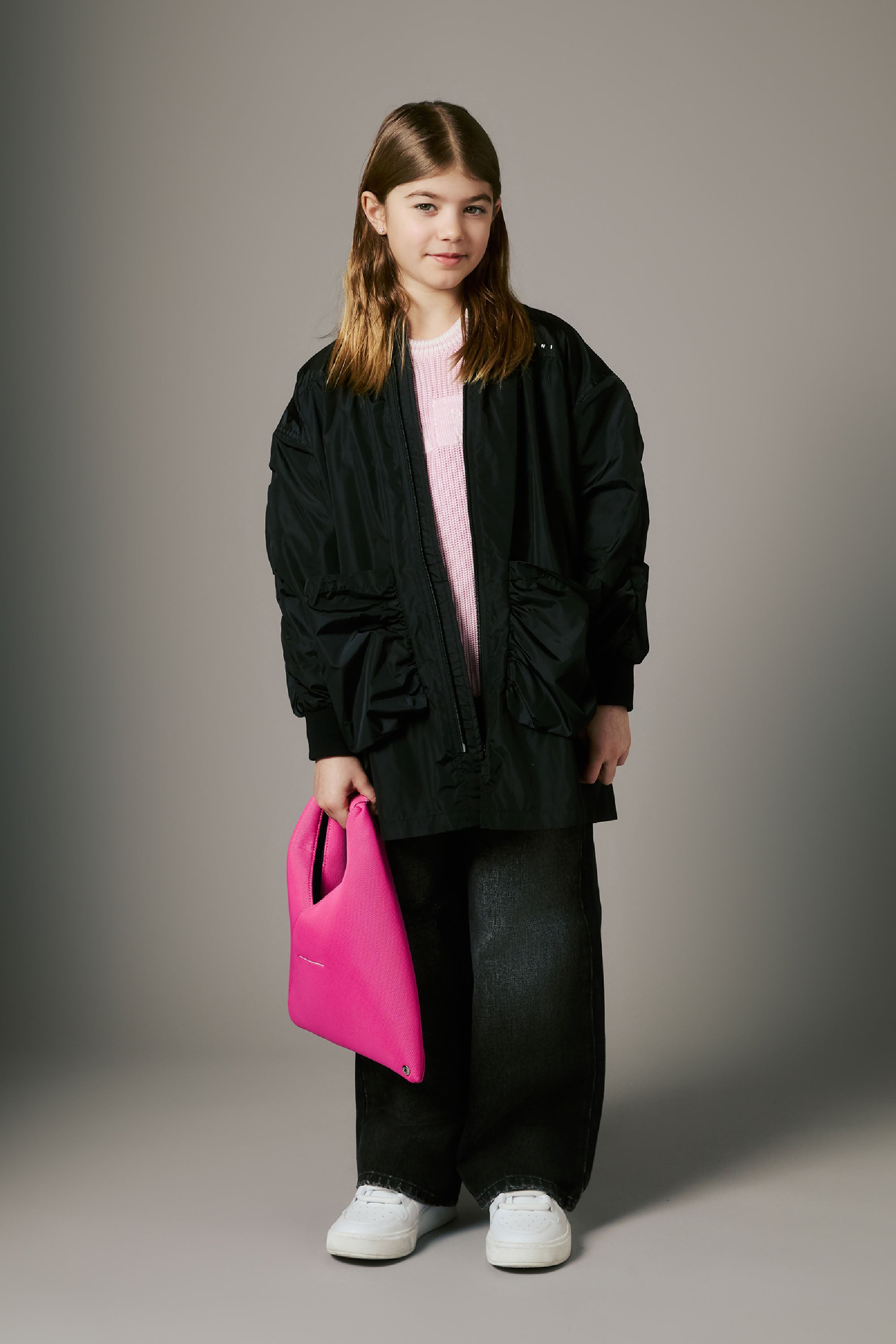 Veste coupe-vent à capuche - Black