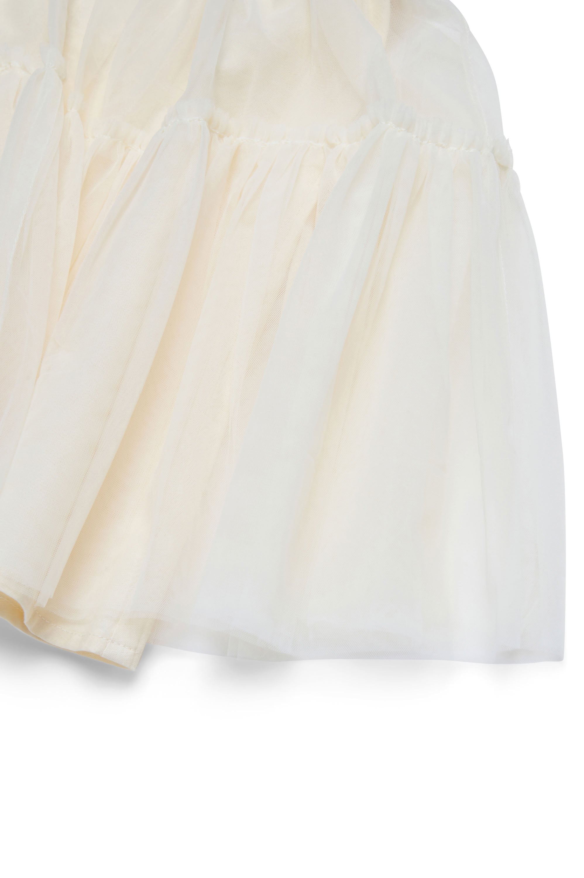 Short-sleeved flared dress - Hangtag Yellow