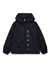 Veste coupe-vent à capuche - Black
