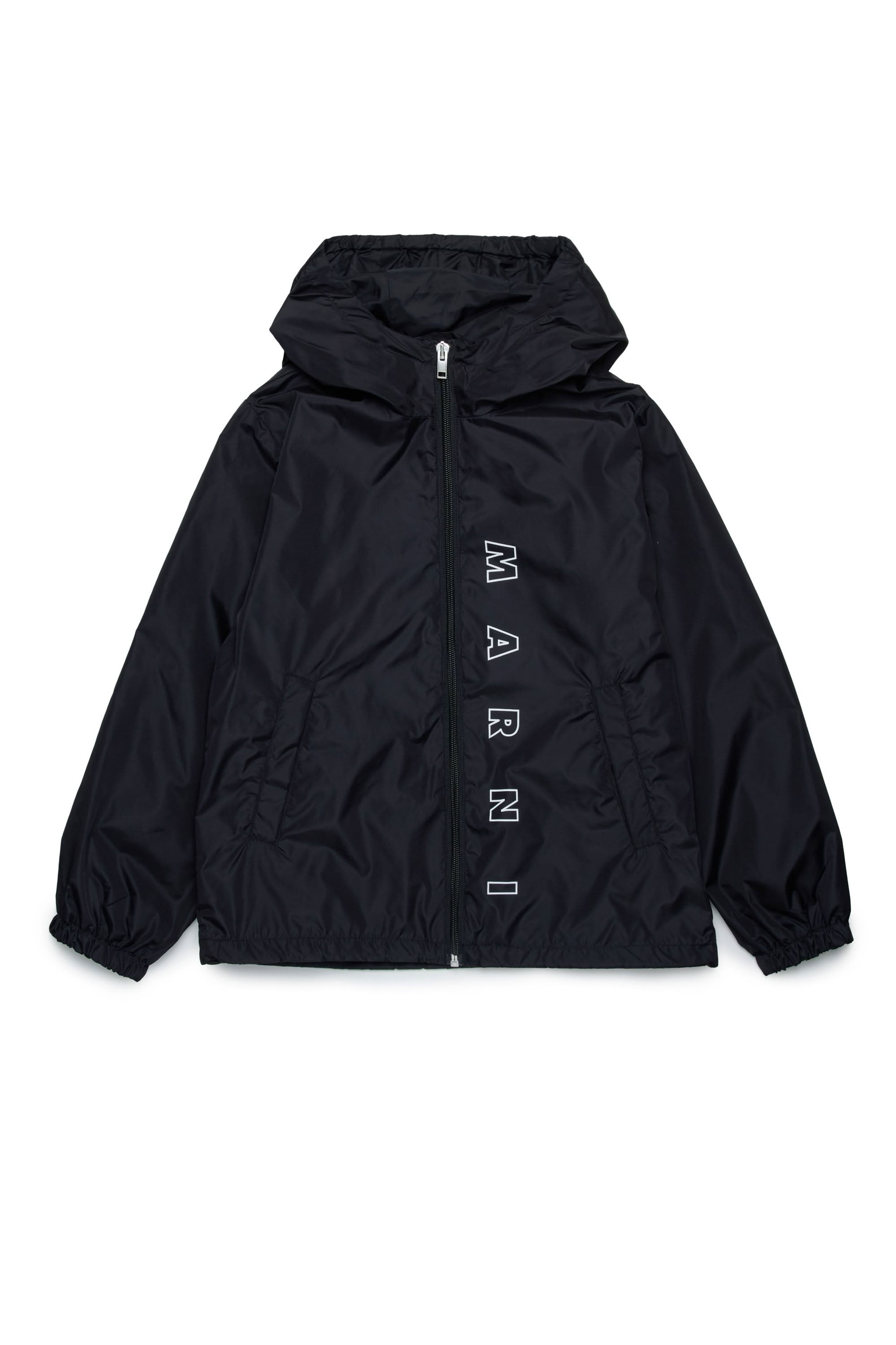 Veste coupe-vent à capuche - Black