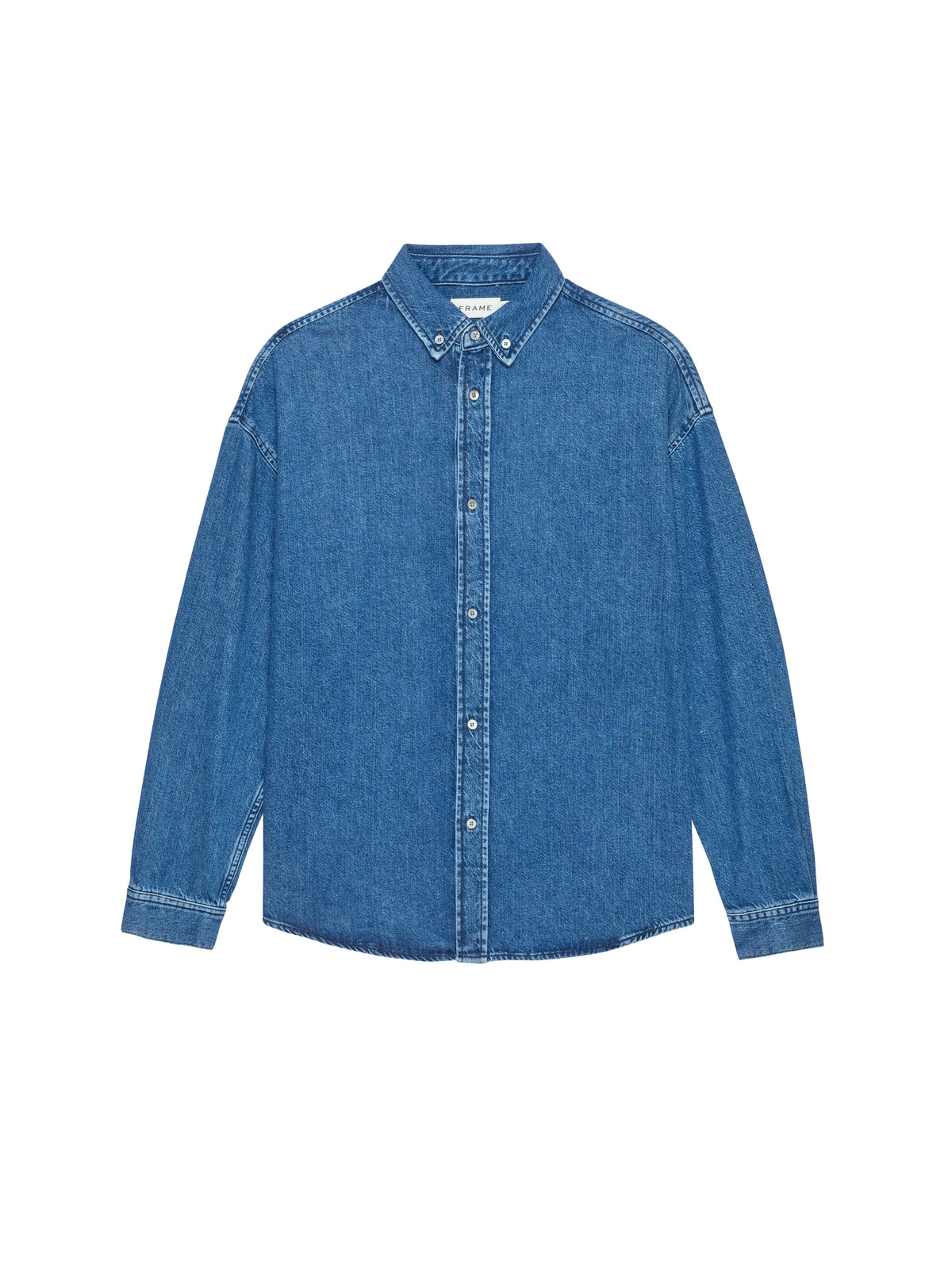 L/S BUTTON DOWN RELAXED DENIM SHIRTPALMA