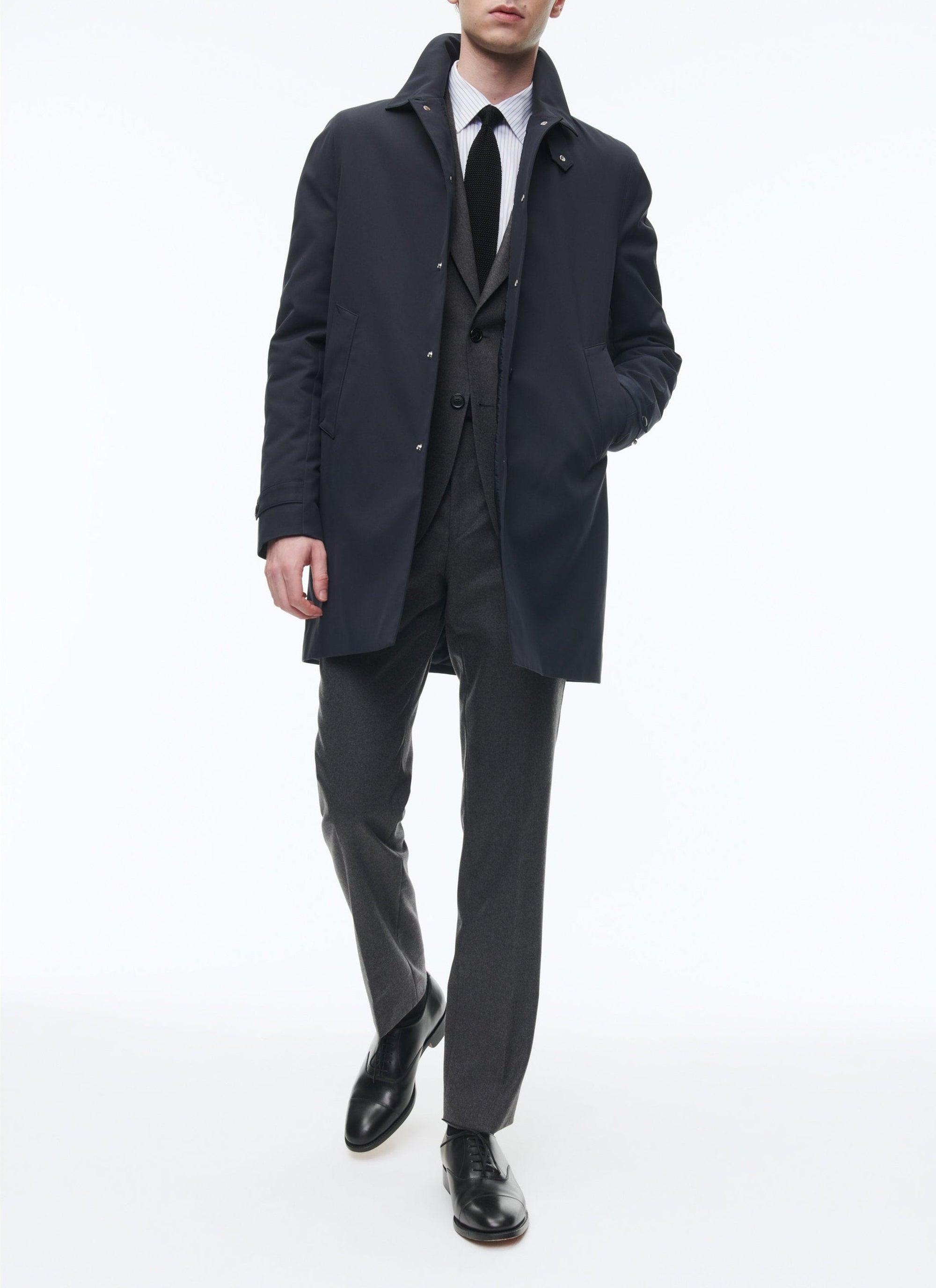 Veste longue imperméable - Marine