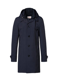 Parka en toile déperlante - Marine