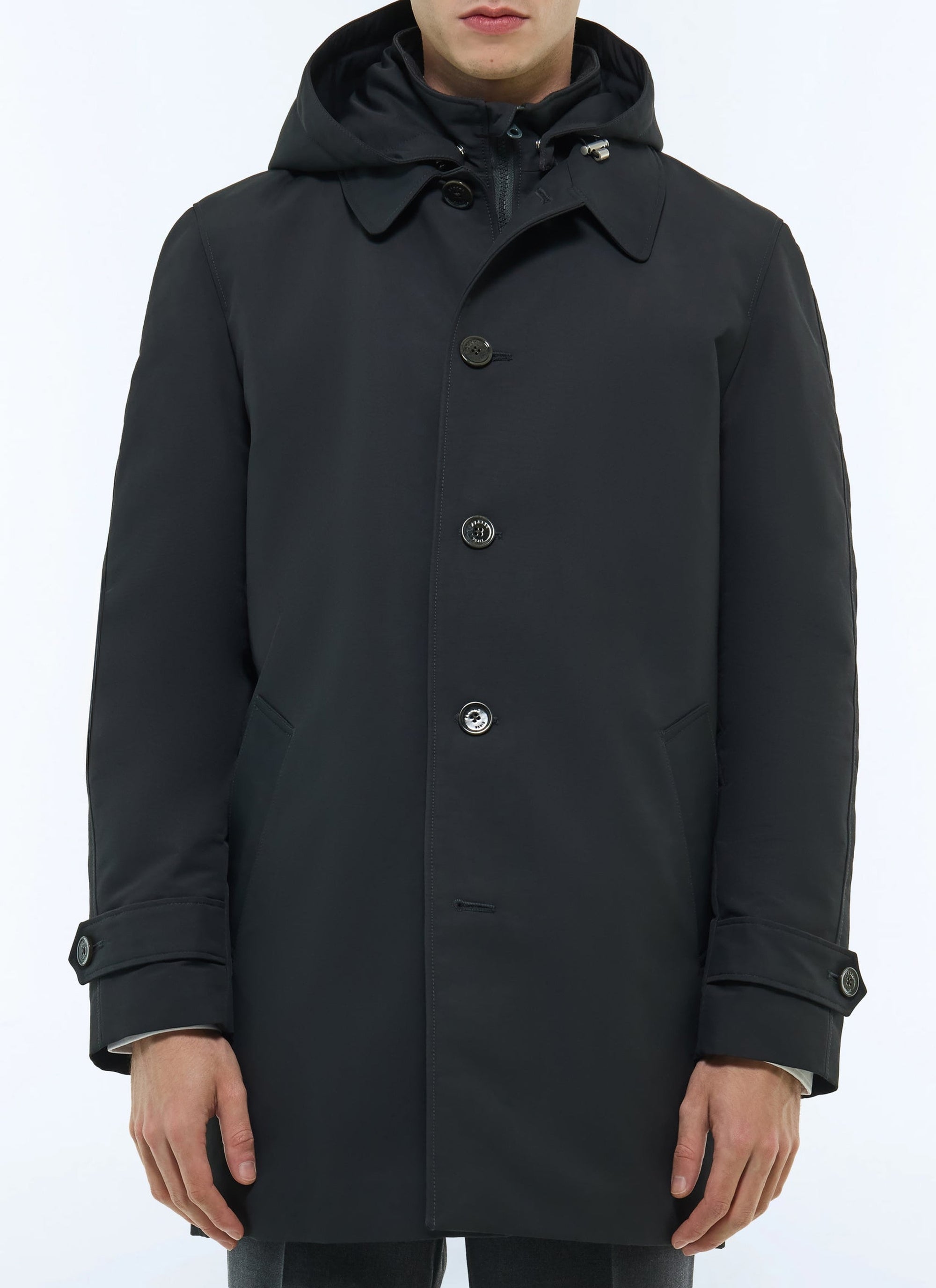 Parka en toile déperlante - Anthracite