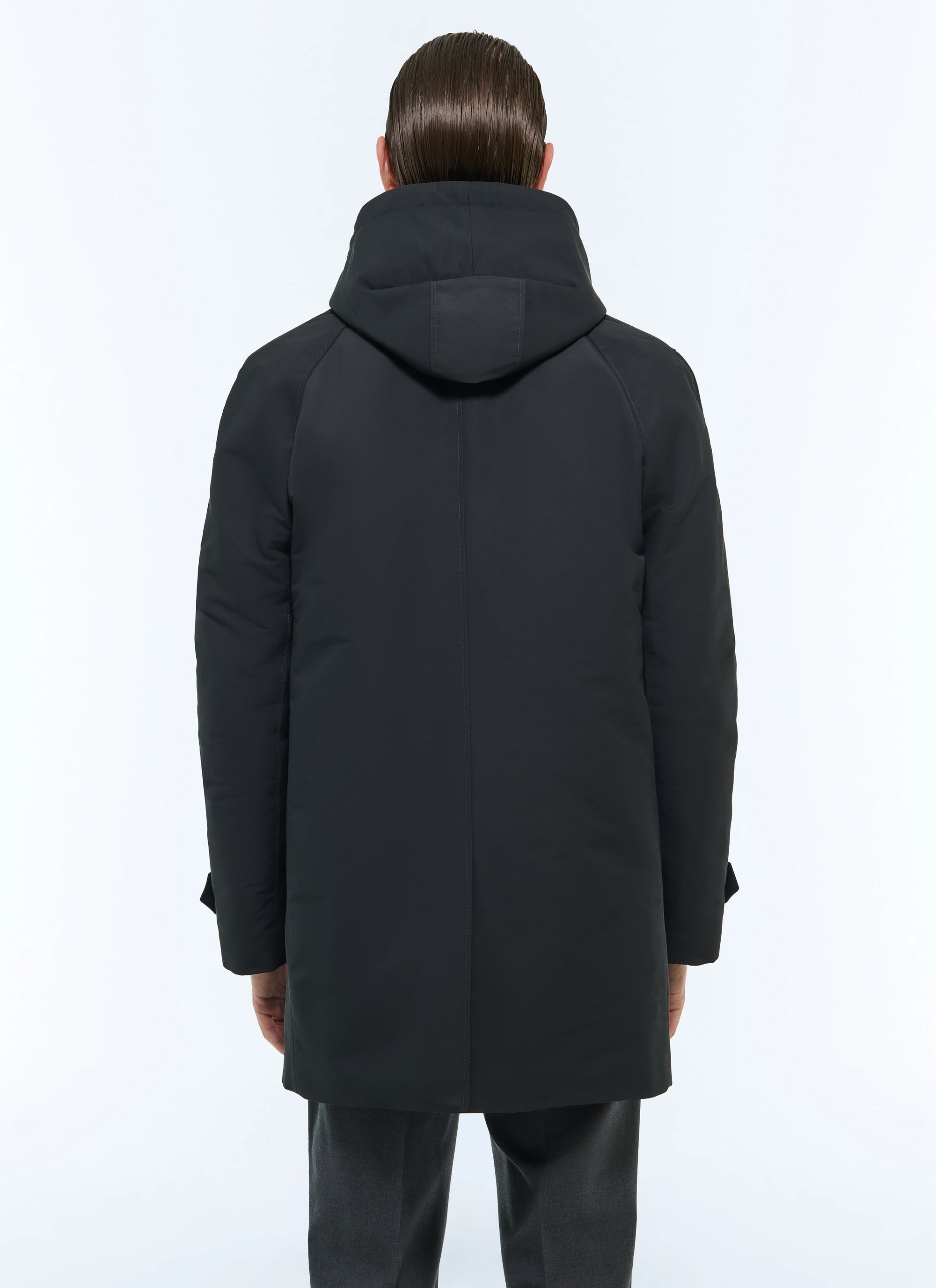 Parka en toile déperlante - Anthracite