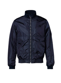 Water-repellent canvas bomber - Carbon