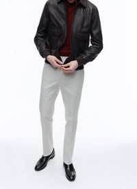 Lamb leather jacket - Brown