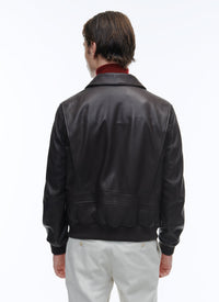 Lamb leather jacket - Brown