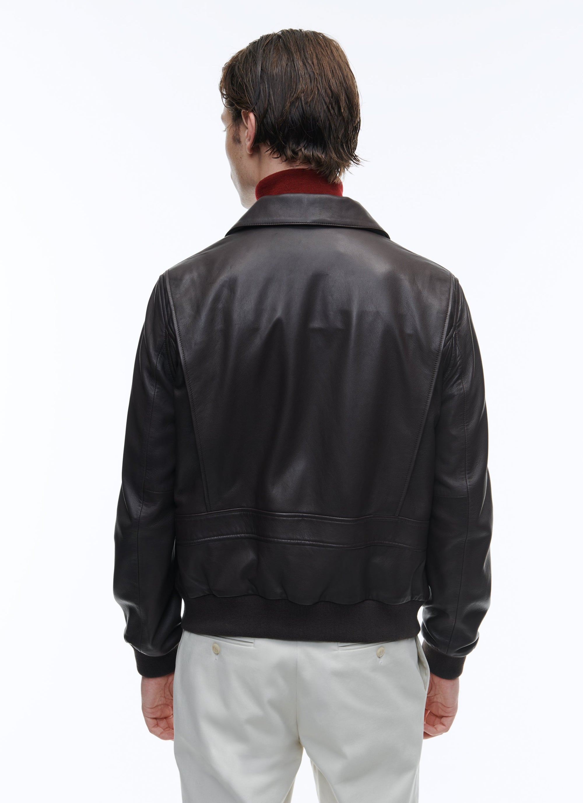 Lamb leather jacket - Brown