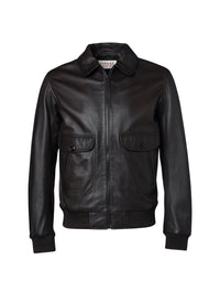 Lamb leather jacket - Brown