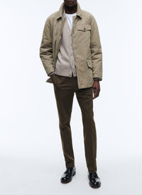 Veste en toile de coton déperlante - Taupe