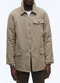 Veste en toile de coton déperlante - Taupe