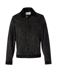 Suede leather jacket - Chocolate