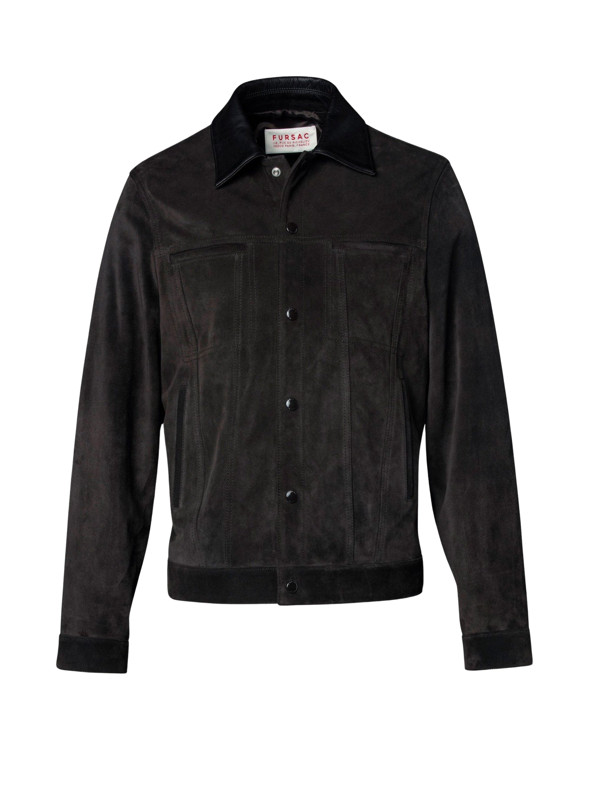 Suede leather jacket - Chocolate