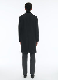 Manteau croisé en laine - Anthracite