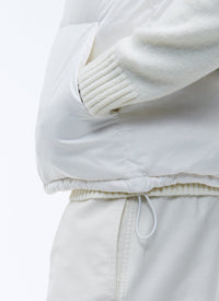 Doudoune sans manches en tissu déperlant - Blanc