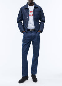 Veste boutonnée en denim - Indigo