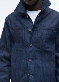 Veste boutonnée en denim - Indigo