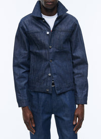 Veste boutonnée en denim - Indigo