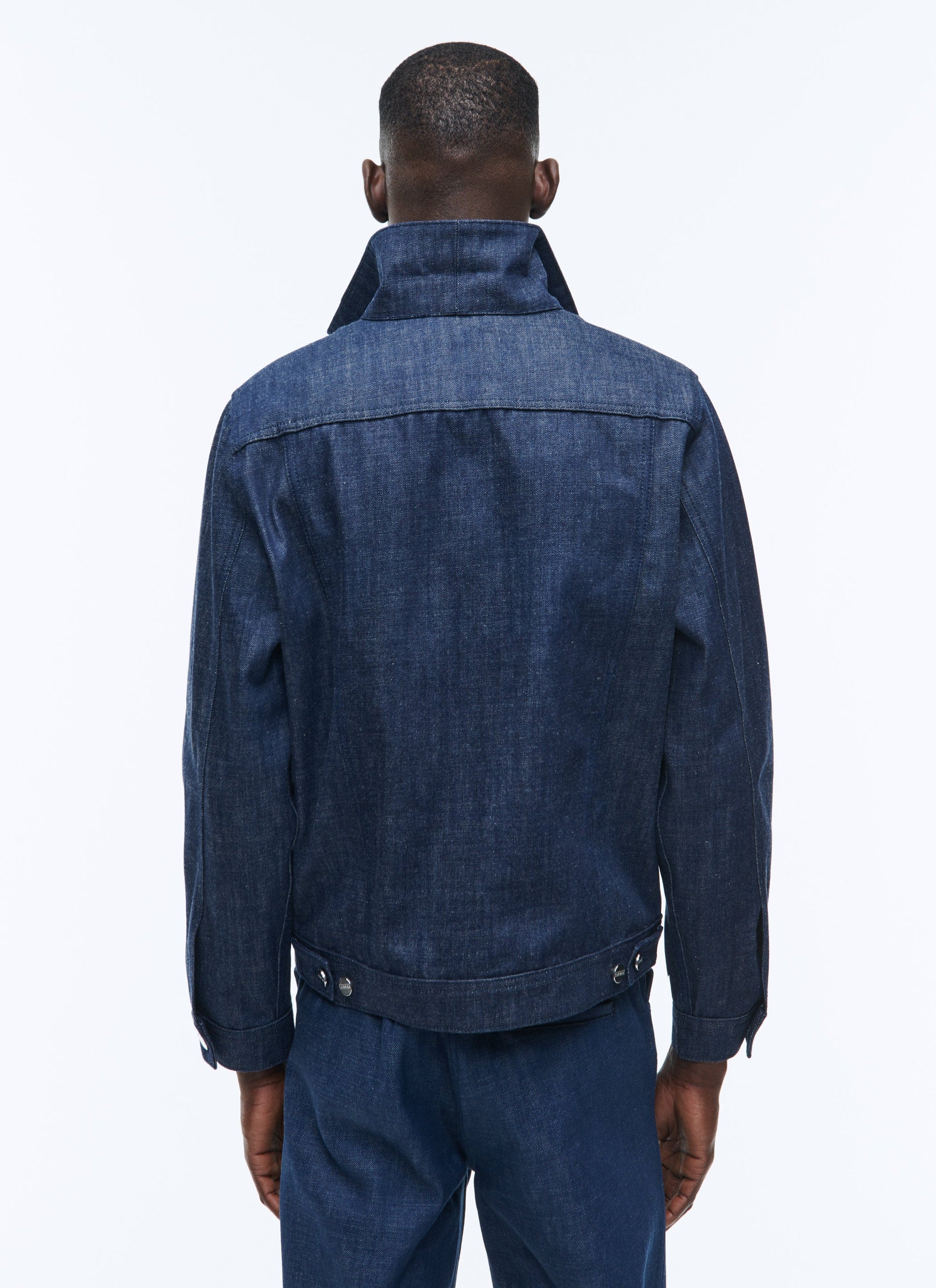 Veste boutonnée en denim - Indigo