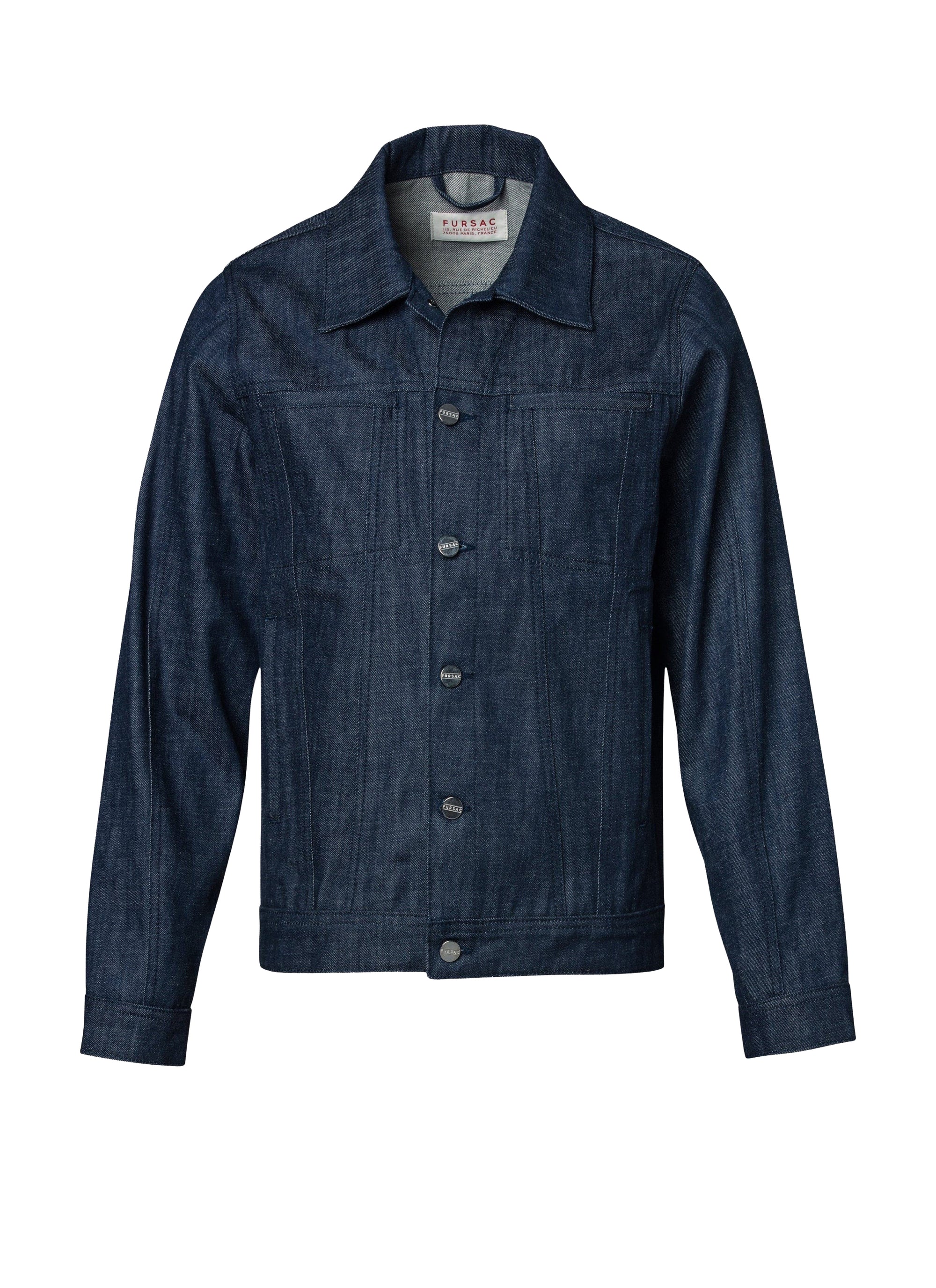 Veste boutonnée en denim - Indigo