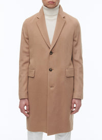 Cashmere slit coat - Camel