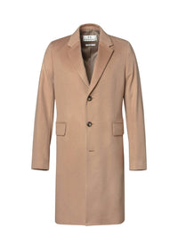 Cashmere slit coat - Camel