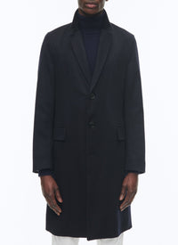 Manteau à fente en cachemire - Marine