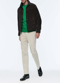 Suede leather jacket - Chocolate