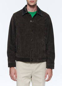Suede leather jacket - Chocolate